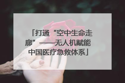 打通“空中生命走廊”——无人机赋能中国医疗急救体系