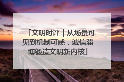 文明时评｜从场景可见到机制可感，诚信淄博锻造文明新内核