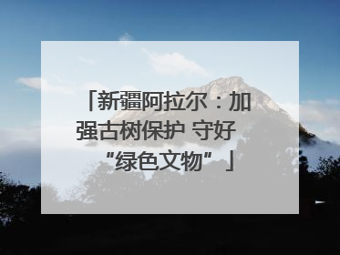 新疆阿拉尔：加强古树保护 守好“绿色文物”