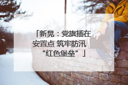 新晃：党旗插在安置点 筑牢防汛“红色堡垒”