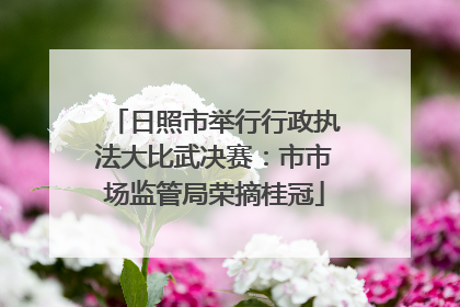 日照市举行行政执法大比武决赛：市市场监管局荣摘桂冠