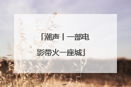 潮声丨一部电影带火一座城
