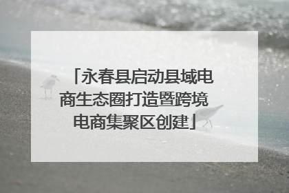 永春县启动县域电商生态圈打造暨跨境电商集聚区创建