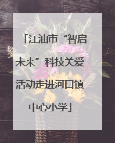 江油市“智启未来”科技关爱活动走进河口镇中心小学