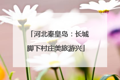河北秦皇岛：长城脚下村庄美旅游兴