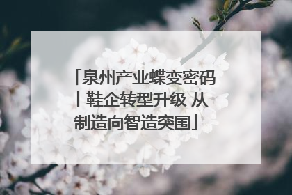 泉州产业蝶变密码丨鞋企转型升级 从制造向智造突围
