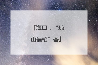 海口：“琼山福稻”香