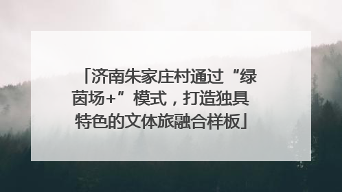 济南朱家庄村通过“绿茵场+”模式，打造独具特色的文体旅融合样板