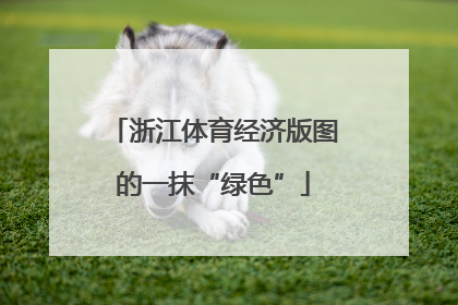 浙江体育经济版图的一抹“绿色”