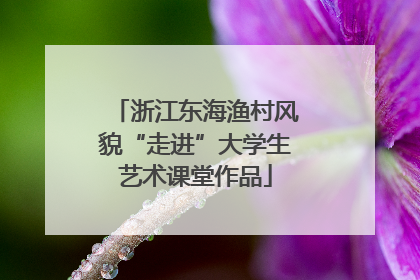 浙江东海渔村风貌“走进”大学生艺术课堂作品