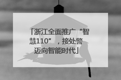浙江全面推广“智慧110”，接处警迈向智能时代