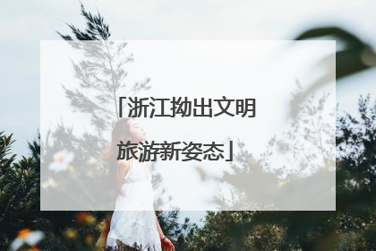 浙江拗出文明旅游新姿态