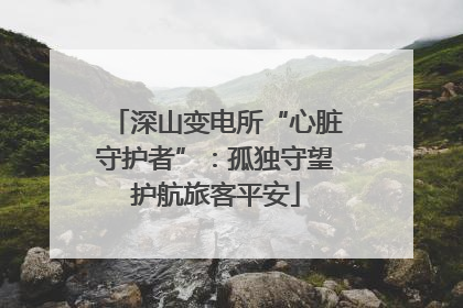 深山变电所“心脏守护者”：孤独守望护航旅客平安