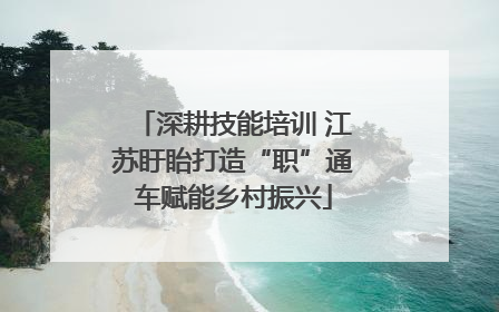 深耕技能培训 江苏盱眙打造“职”通车赋能乡村振兴