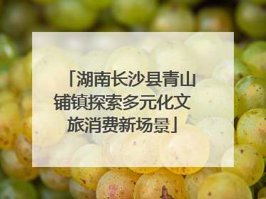 湖南长沙县青山铺镇探索多元化文旅消费新场景