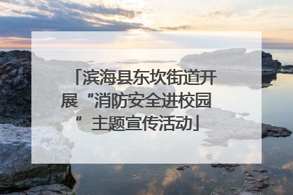 滨海县东坎街道开展“消防安全进校园”主题宣传活动