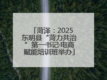 菏泽：2025东明县“菏力共治”第一书记·电商赋能培训班举办