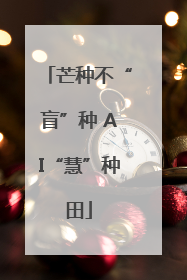 芒种不“盲”种 AI“慧”种田