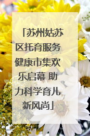 苏州姑苏区托育服务健康市集欢乐启幕 助力科学育儿新风尚
