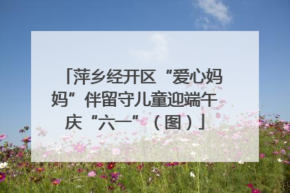 萍乡经开区“爱心妈妈”伴留守儿童迎端午庆“六一”（图）