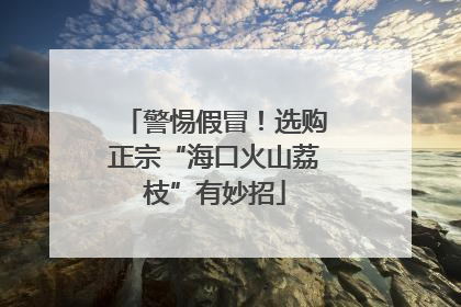 警惕假冒！选购正宗“海口火山荔枝”有妙招