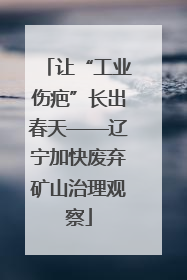 让“工业伤疤”长出春天——辽宁加快废弃矿山治理观察
