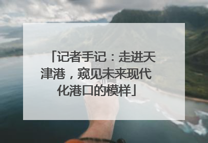 记者手记：走进天津港，窥见未来现代化港口的模样