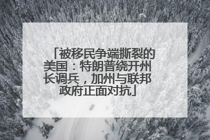被移民争端撕裂的美国：特朗普绕开州长调兵，加州与联邦政府正面对抗