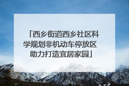 西乡街道西乡社区科学规划非机动车停放区 助力打造宜居家园