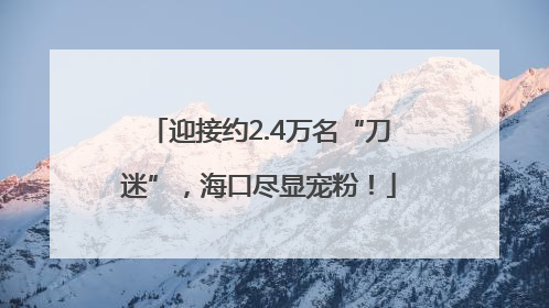 迎接约2.4万名“刀迷”，海口尽显宠粉！