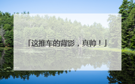 这推车的背影，真帅！