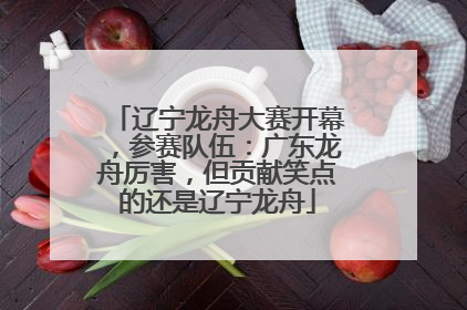 辽宁龙舟大赛开幕，参赛队伍：广东龙舟厉害，但贡献笑点的还是辽宁龙舟