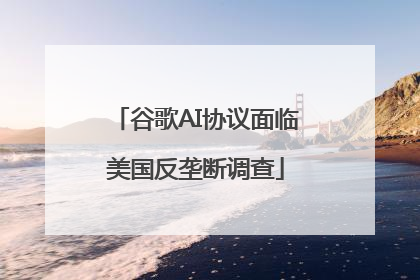 谷歌AI协议面临美国反垄断调查