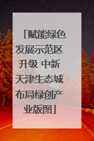 赋能绿色发展示范区升级 中新天津生态城布局绿创产业版图