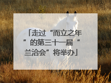 走过“而立之年”的第三十一届“兰洽会”将举办