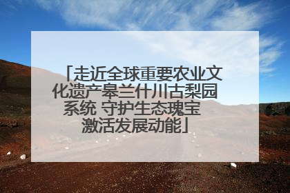 走近全球重要农业文化遗产皋兰什川古梨园系统 守护生态瑰宝 激活发展动能