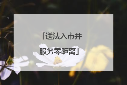 送法入市井 服务零距离