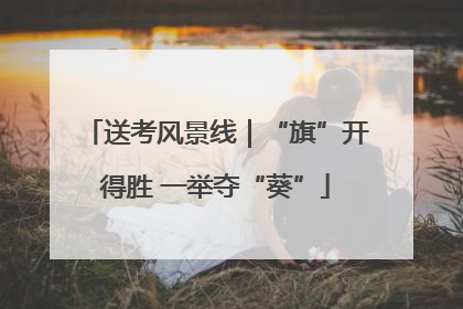 送考风景线｜“旗”开得胜 一举夺“葵”