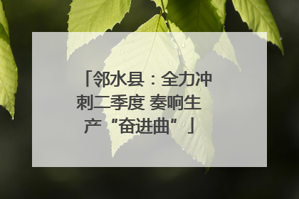 邻水县：全力冲刺二季度 奏响生产“奋进曲”
