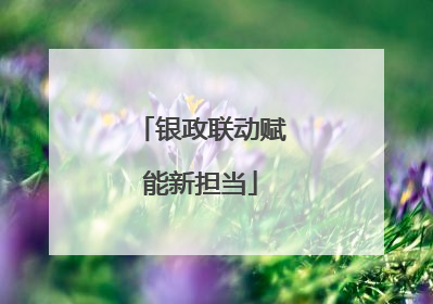 银政联动赋能新担当
