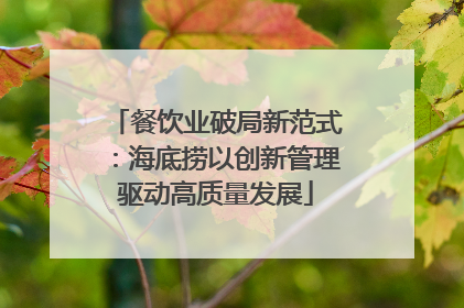 餐饮业破局新范式：海底捞以创新管理驱动高质量发展