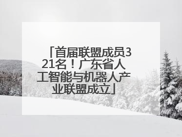 首届联盟成员321名！广东省人工智能与机器人产业联盟成立