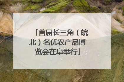 首届长三角（皖北）名优农产品博览会在阜举行