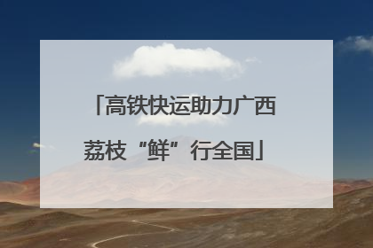 高铁快运助力广西荔枝“鲜”行全国
