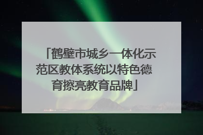 鹤壁市城乡一体化示范区教体系统以特色德育擦亮教育品牌