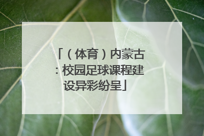 （体育）内蒙古：校园足球课程建设异彩纷呈