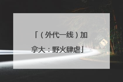 （外代一线）加拿大：野火肆虐