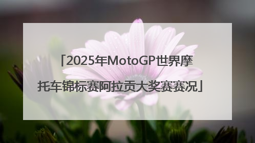 2025年MotoGP世界摩托车锦标赛阿拉贡大奖赛赛况