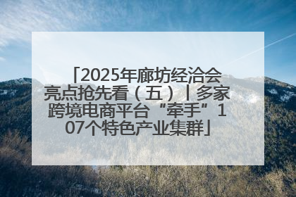 2025年廊坊经洽会亮点抢先看（五）丨多家跨境电商平台“牵手”107个特色产业集群