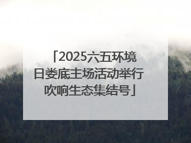 2025六五环境日娄底主场活动举行 吹响生态集结号